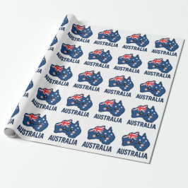 Papel De Regalo Australia Kawaii Fusion - Negrita y Adorable