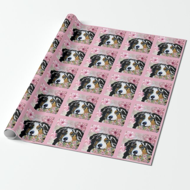 PAPEL DE REGALO AUSTRALIAN SHEPHERD (Desenrollado)