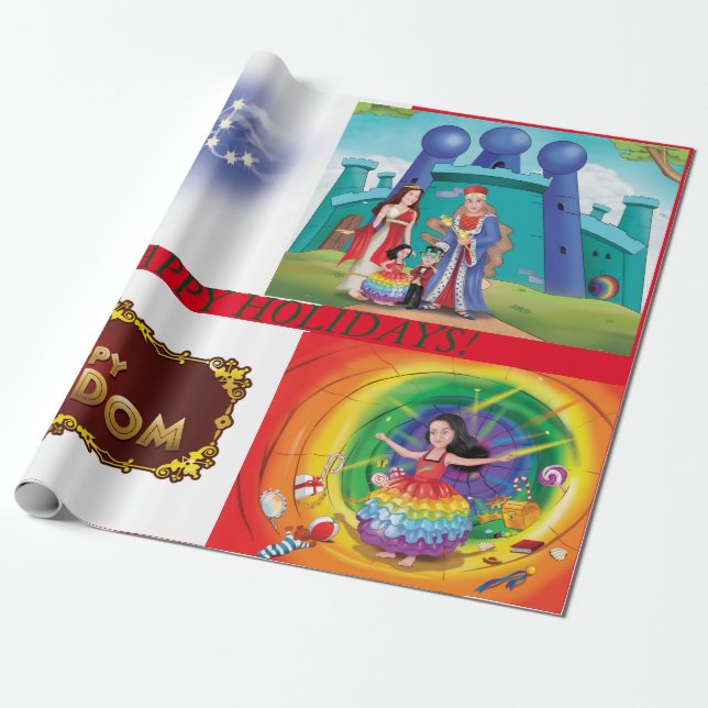 Papel De Regalo Autismo: El feliz libro de envolver del reino (Desenrollado)