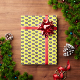 Papel De Regalo Autobús de la Paz del Mono de Calcetín
