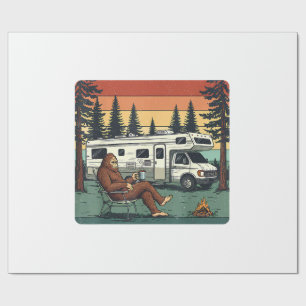Papel De Regalo Autocaravana de Camping Vintage Aventura Bigfoot