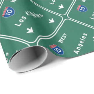 Papel De Regalo Autopista sin peaje de la carretera nacional de