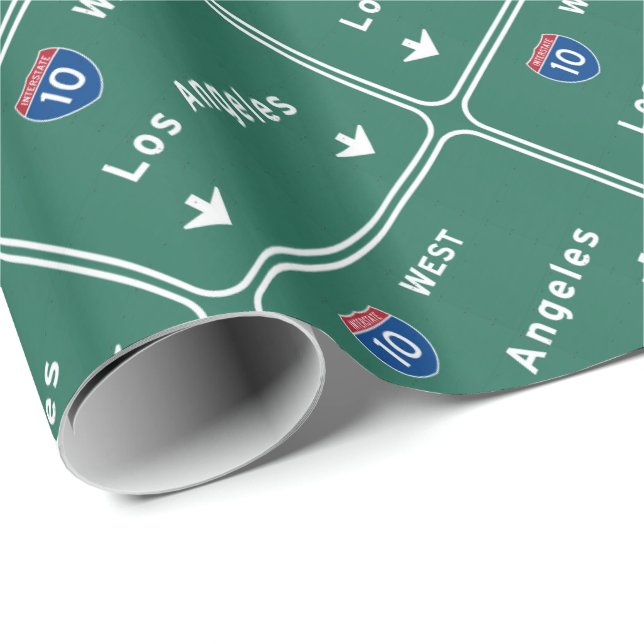 Papel De Regalo Autopista sin peaje de la carretera nacional de (Esquina del rollo)