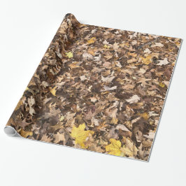 Papel De Regalo Autumn Brown Leaves Collection