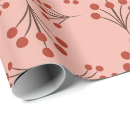 Papel De Regalo Autumn Winterberry Art Deco