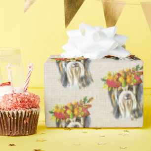 Papel De Regalo Autumn Yorkshire Terrier