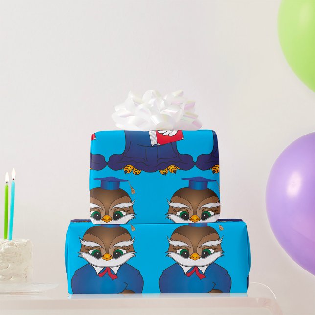 Papel De Regalo Ave Académica Sabia Graduada De Lechuza (Subido por el creador)