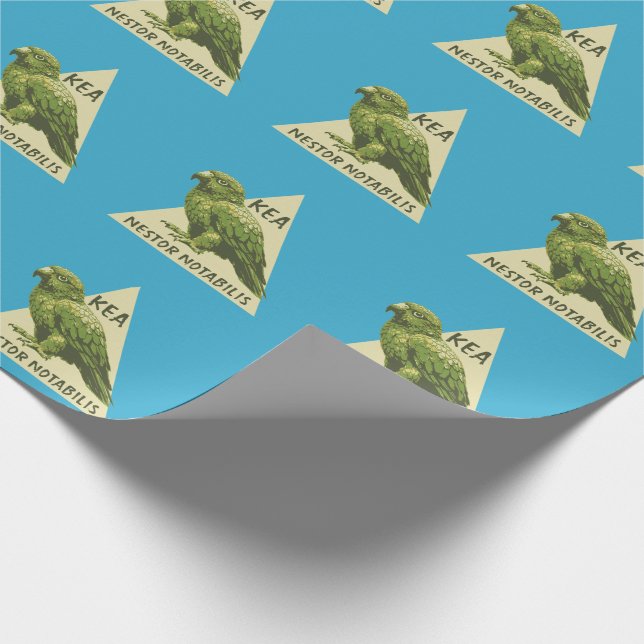 Papel De Regalo ave Kea de Nueva Zelanda (Esquina)
