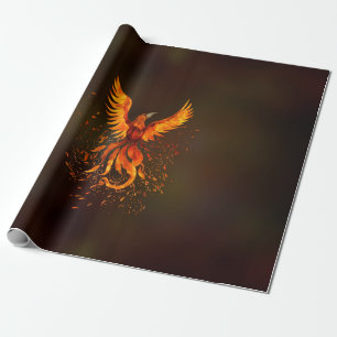 Papel De Regalo Ave Phoenix en ascenso