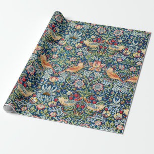 Papel De Regalo Ave virgen william morris arte floral