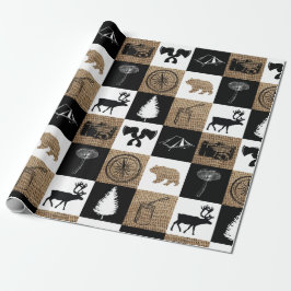 Papel De Regalo Aventura rural de camping al aire libre