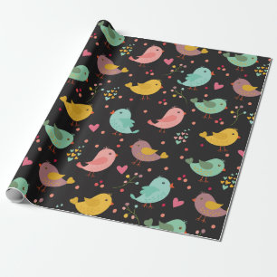 Papel De Regalo Aves