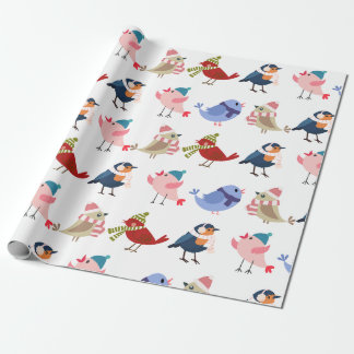 Papel De Regalo Aves acogedoras