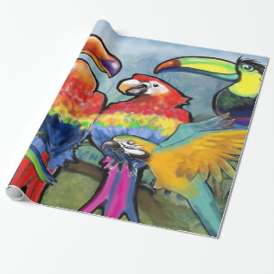 Papel De Regalo Aves tropicales 2x3' 60# Poster de pared