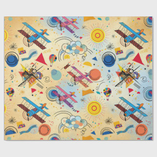 Papel De Regalo Aviación de los hermanos Wright