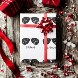 Papel De Regalo Aviador negro Chica de mosca suave gafas de sol,Pe