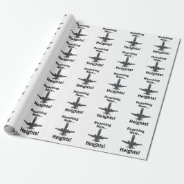 Papel De Regalo Avión alcanzando nuevas alturas cita inspiradora