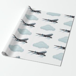 Papel De Regalo Avión. Avión Jumbo.