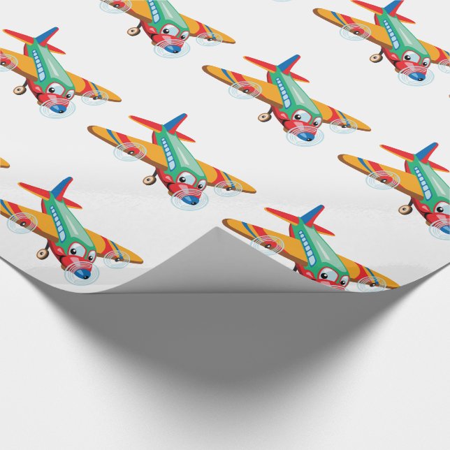 Papel De Regalo avión personalizado (Esquina)