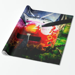 Papel De Regalo Avión Rojo - Pequeño Pero Feroz