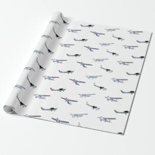 Papel De Regalo Aviones modelo de Cessna en vuelo