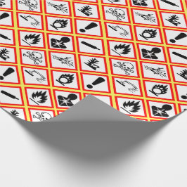 Papel De Regalo Avisos de peligro de Osha