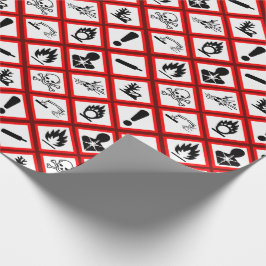 Papel De Regalo Avisos de peligro de Osha