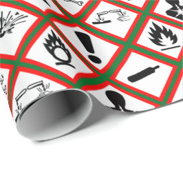 Papel De Regalo Avisos de peligro de Osha