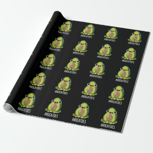 Papel De Regalo Avoca-toes Chistes divertidos de aguacate con fond