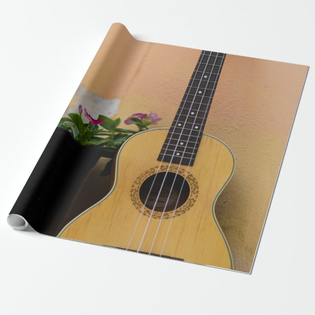 Papel De Regalo Awesome Bass Guitar (Desenrollado)