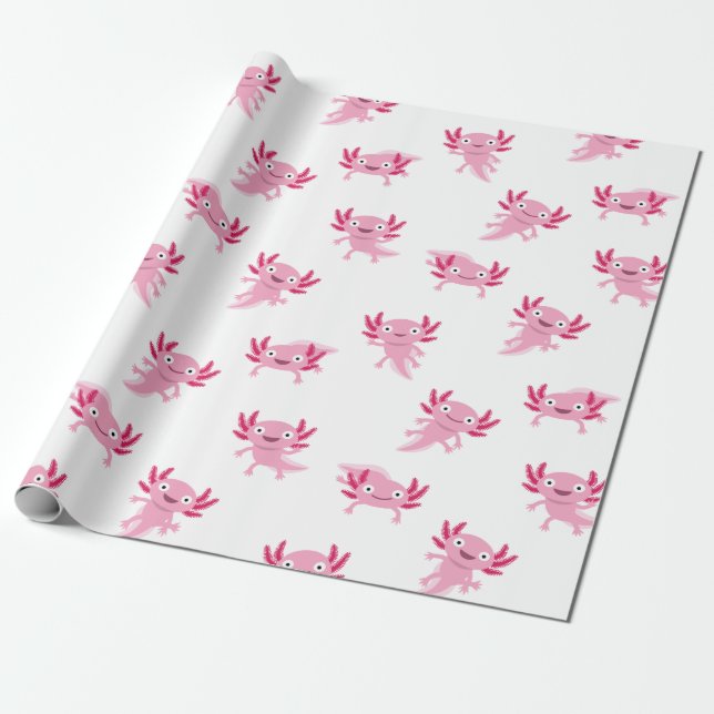 Papel De Regalo Axolotl (Desenrollado)