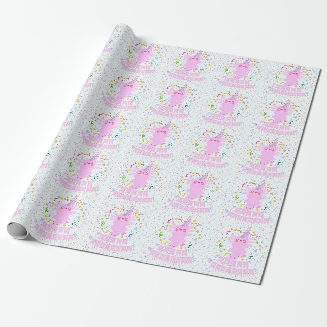 Papel De Regalo Axolotl gift wrap (Desenrollado)