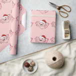 Papel De Regalo Axolotl Merry Christmas Winter Axolotl Wrapping Pa<br><div class="desc">El axolotl a las noches suaves con gorra de Navidad. Animales divertidos con regalos y nieve para las vacaciones. También es gracioso para los navidades en julio. Los Axolotls son animales lindos y perfectos para los Navidades.</div>