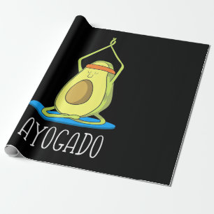 Papel De Regalo Ayogado Aguacate Yoga Lover