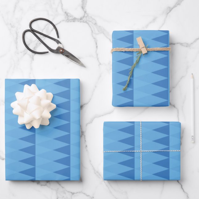 Papel de regalo azul (Anverso)