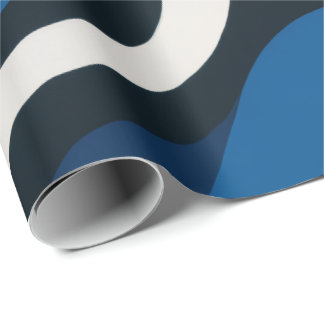 Papel de regalo azul artístico