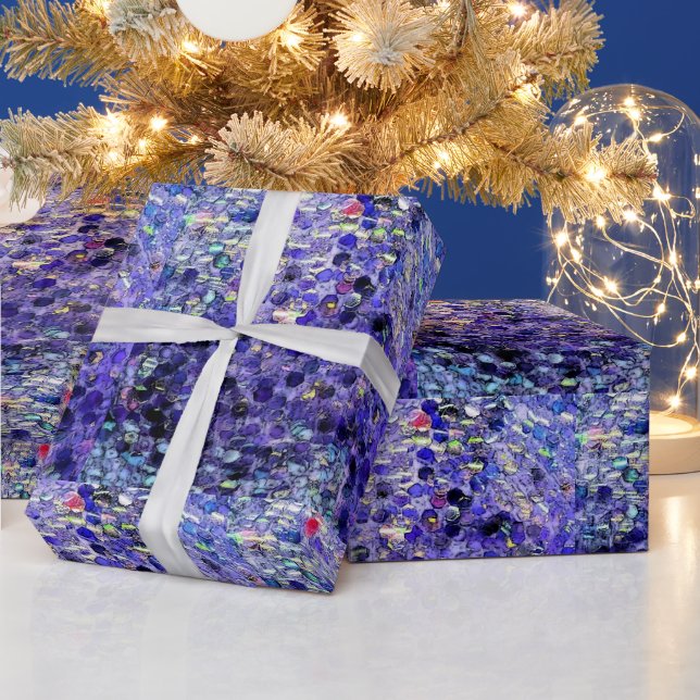 Papel De Regalo Azul Brillante (Vacaciones)