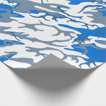 Azul Camo del agua helada