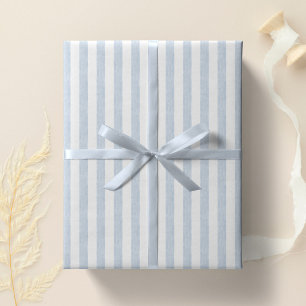 Papel De Regalo Azul Claro Silenciado Texto Texturizado Raya Minim