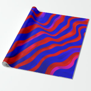 Papel De Regalo Azul claro, textura roja con líneas irregulares. G
