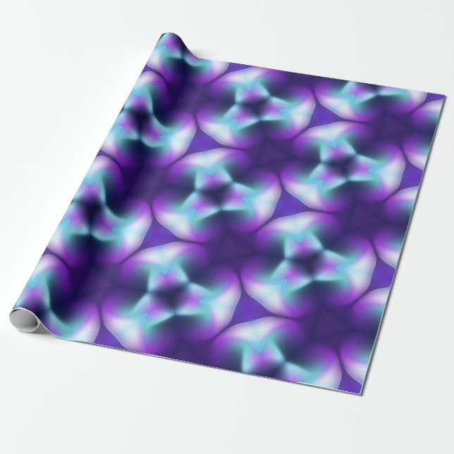 Papel De Regalo Azul cósmico (Desenrollado)