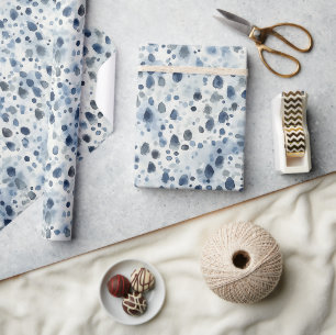 Papel De Regalo Azul de Día Lluvioso