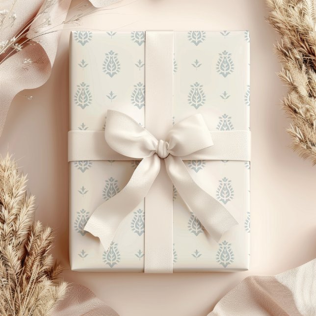 Papel De Regalo Azul de la huella del bloqueo (Subido por el creador)