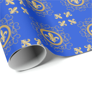 Papel De Regalo Azul francés