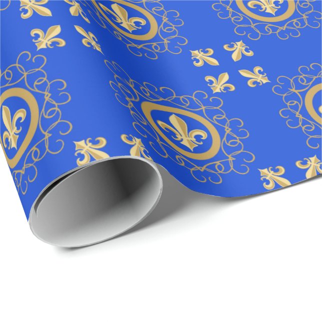 Papel De Regalo Azul francés (Esquina del rollo)
