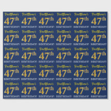 Azul, Imitación de Oro "47º CUMPLEAÑOS"