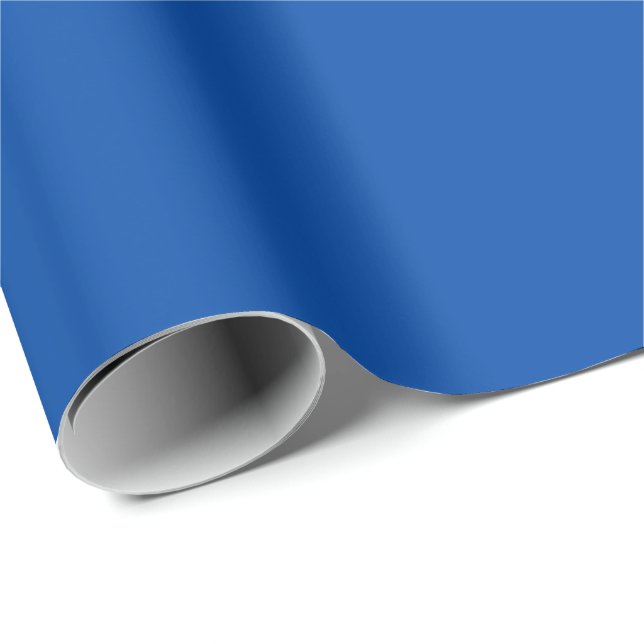 Papel De Regalo Azul Intenso (Esquina del rollo)