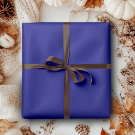 Papel De Regalo Azul Marino Color Sólido | Clásico | Elegante