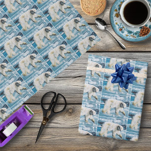 Papel De Regalo Azul polar ártico