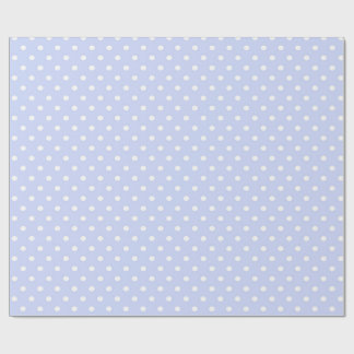 Papel de Regalo Azul Suave con Puntos Blancos
